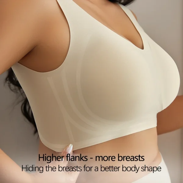 Multi-Color Solid Pattern Jelly Latex Girls' Bra Plus Size Adjustable Removable Steel Ring Everyday Spandex Marks Made