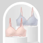 No Trace Contrasting Color Women's Thin Bra Push-up One-piece Comfortable Small Chest Push-up Beautiful Back Underwear For Women